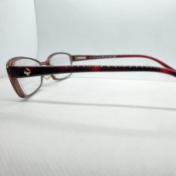 *SOLD* KATE SPADE  LIDIA Chocolate Red Eyeglasses - Picture 6 of 16